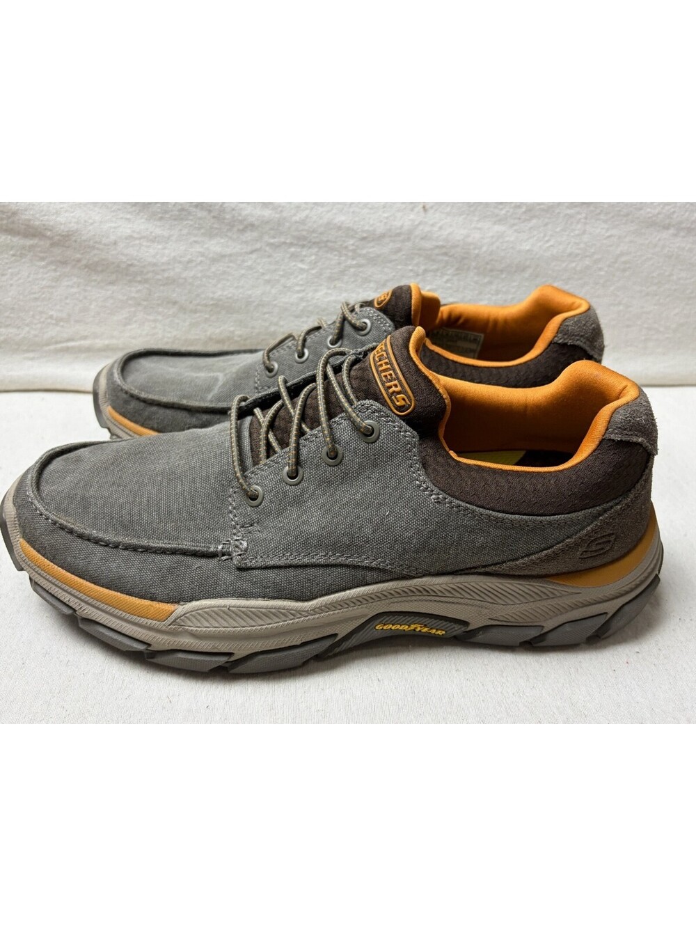 Skechers Respected Loleto Brown Shoes 204329 Men's Sz 9 Memory Foam Slip On